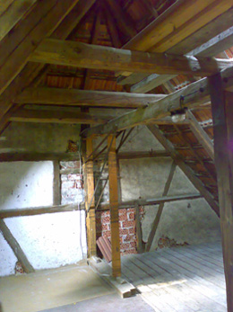Dachgeschoss vor der Sanierung
